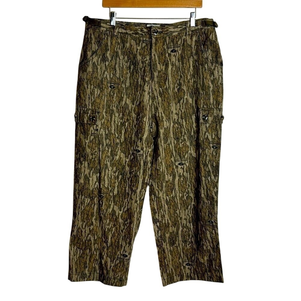 Mossy oak cotton mill II hunt pants outdoors hunting camo pant size XL